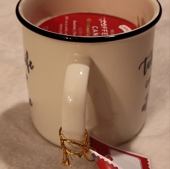 NWT! Coffee Mug Candle (Take Life One Cup At A Time) 13oz - Picture 4 of 5
